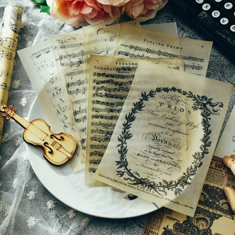 Vintage Music Sheet Paper