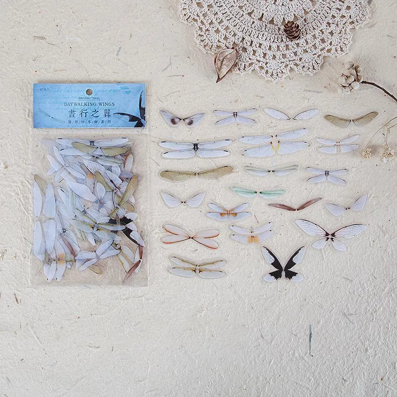 Butterfly & Dragonfly PET Stickers Pack