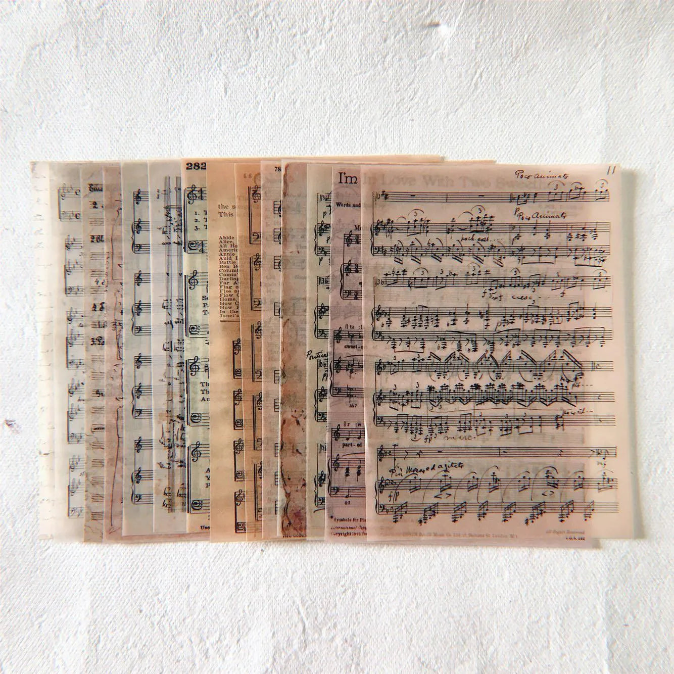 Vintage Sheet Music Paper Pack