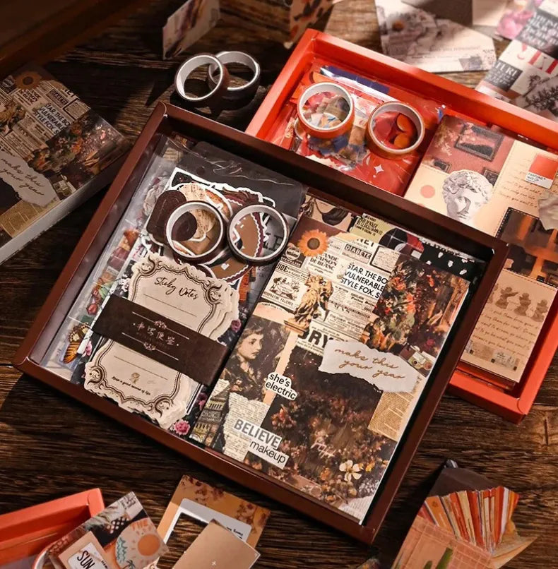 Papewrld Vintage & Retro Scrapbooking Box