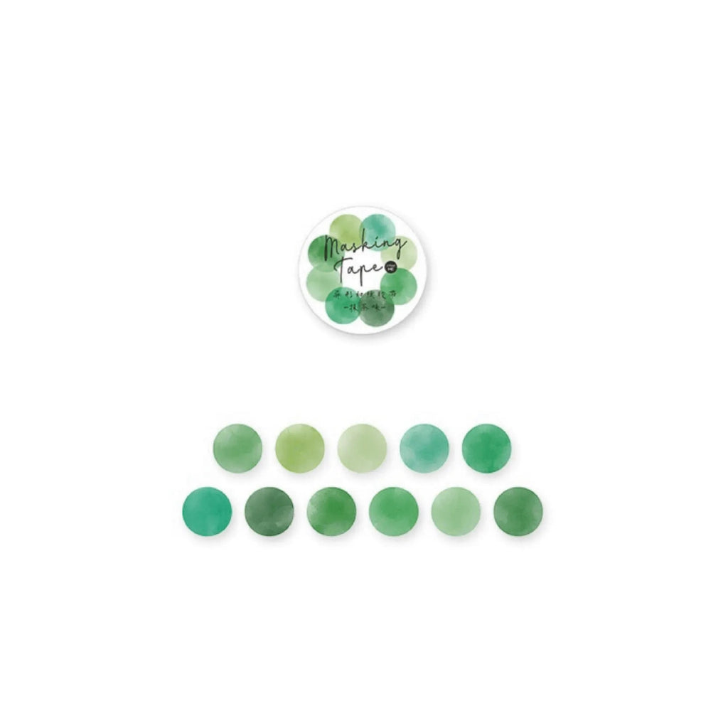Colorful Dots Masking Tape Roll - 100 Pcs Vibrant Washi Circles