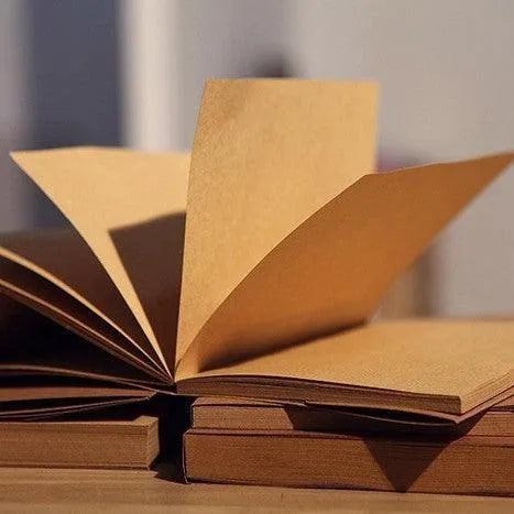 Travel Notebook B5/B6 Kraft and White Paper