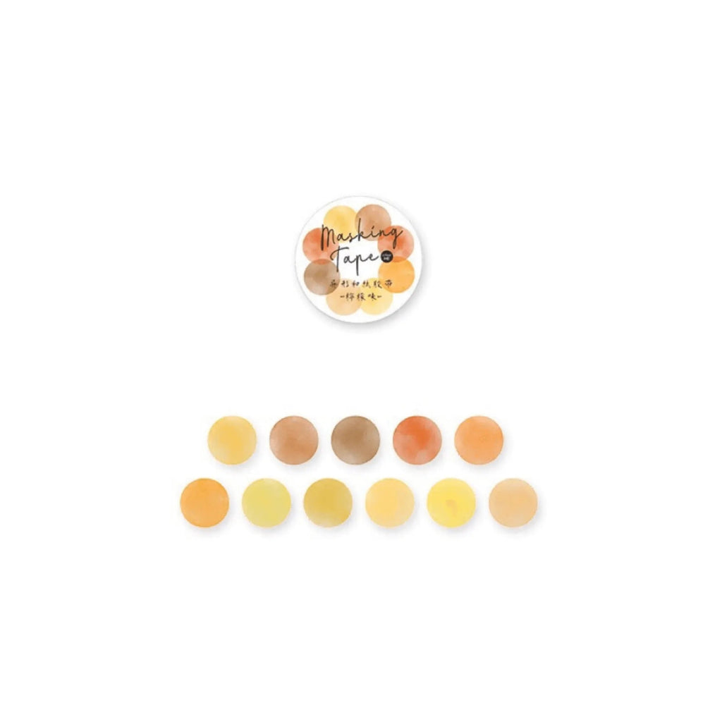Colorful Dots Masking Tape Roll - 100 Pcs Vibrant Washi Circles