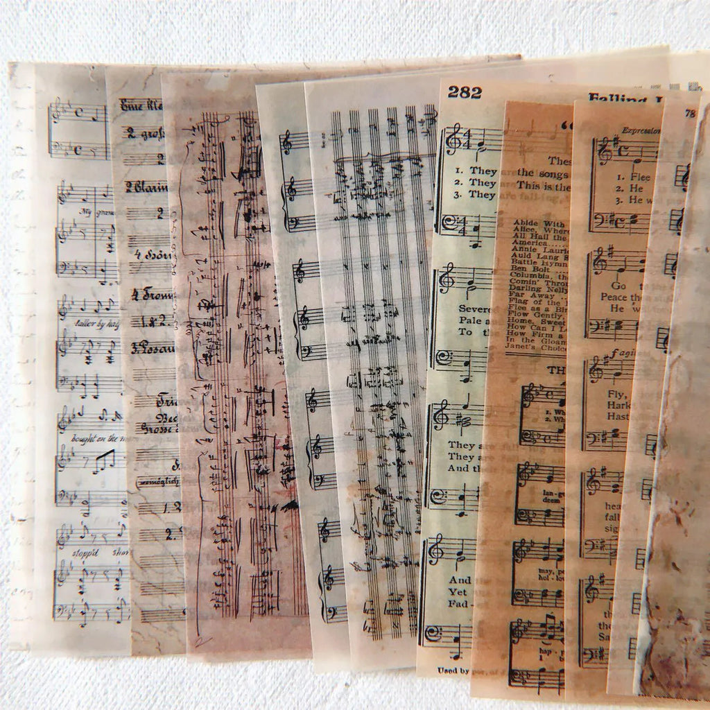 Vintage Sheet Music Paper Pack