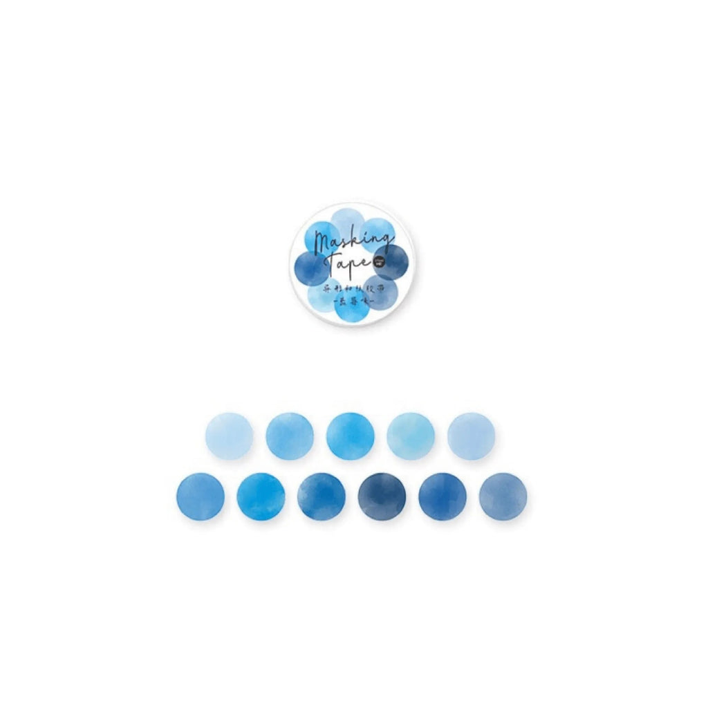 Colorful Dots Masking Tape Roll - 100 Pcs Vibrant Washi Circles