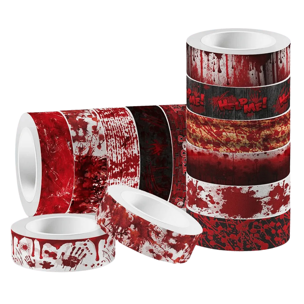 12Pcs Blood Washi Tape Set