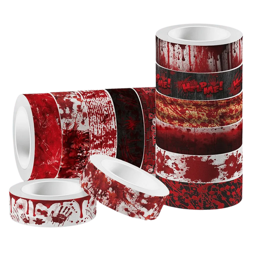 12Pcs Blood Washi Tape Set