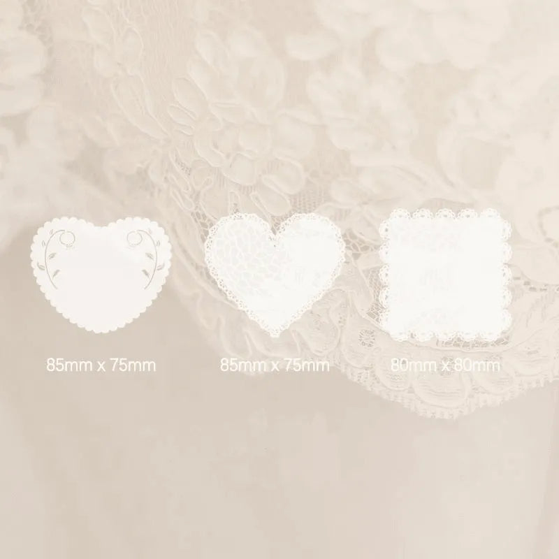 Lace-Cut Transparent Paper Sheets