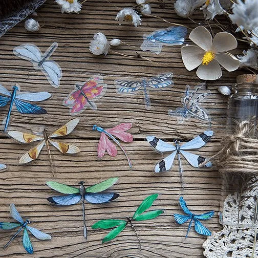 Butterfly & Dragonfly PET Stickers Pack