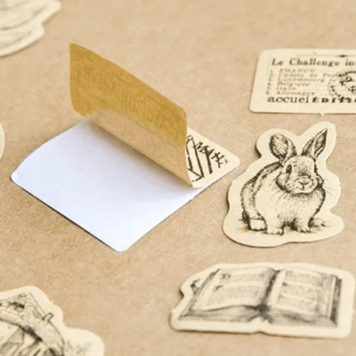 Vintage Nature & Animals Sticker Pack