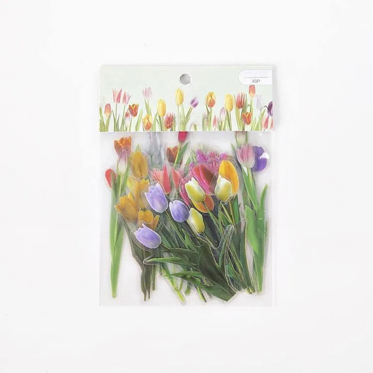 Blossom Dreams PET Floral Sticker Pack