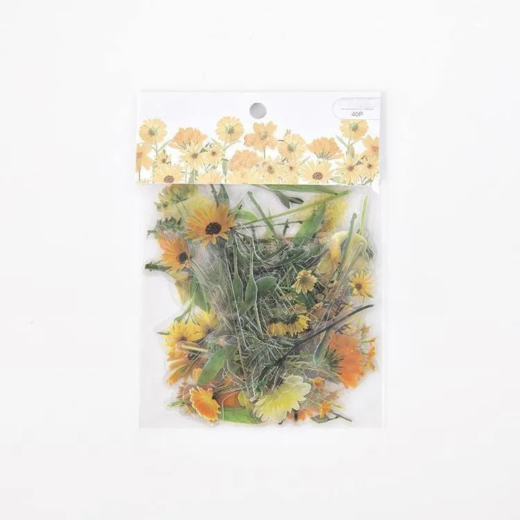Blossom Dreams PET Floral Sticker Pack