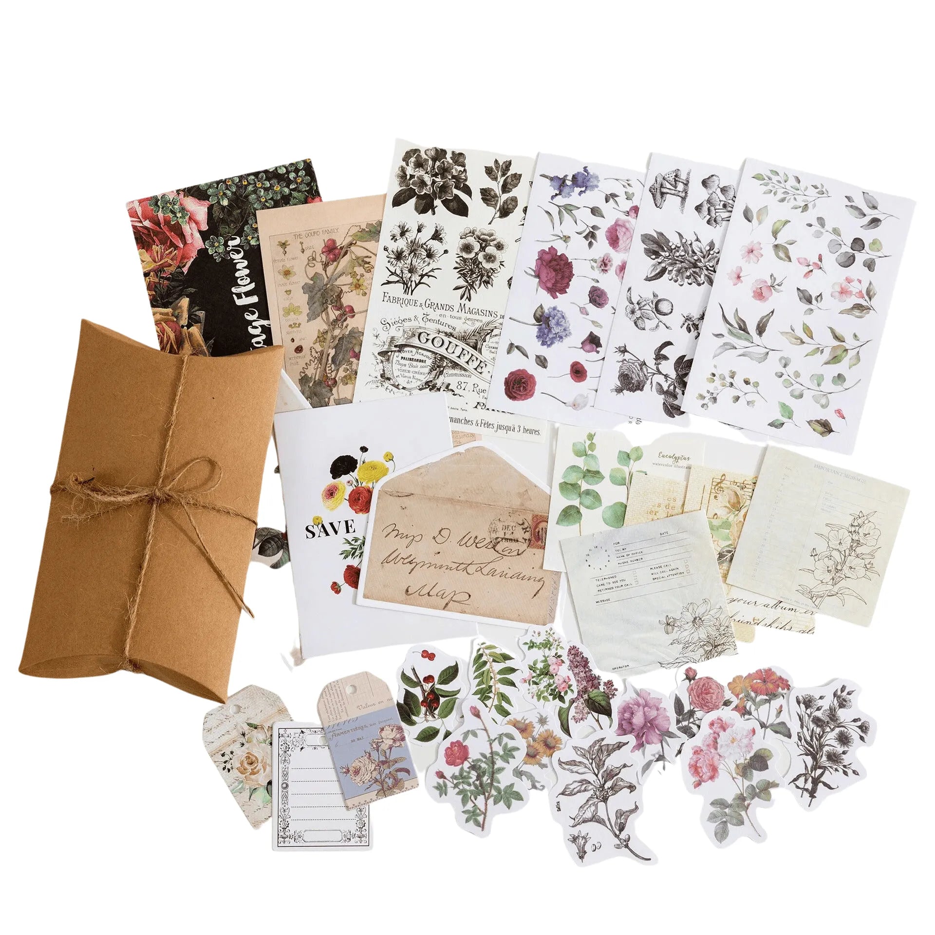 Vintage Charm Paper & Stickers Pack