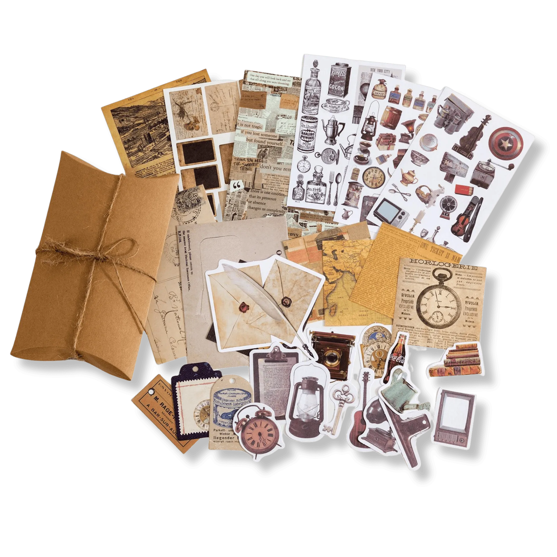 Vintage Charm Paper & Stickers Pack