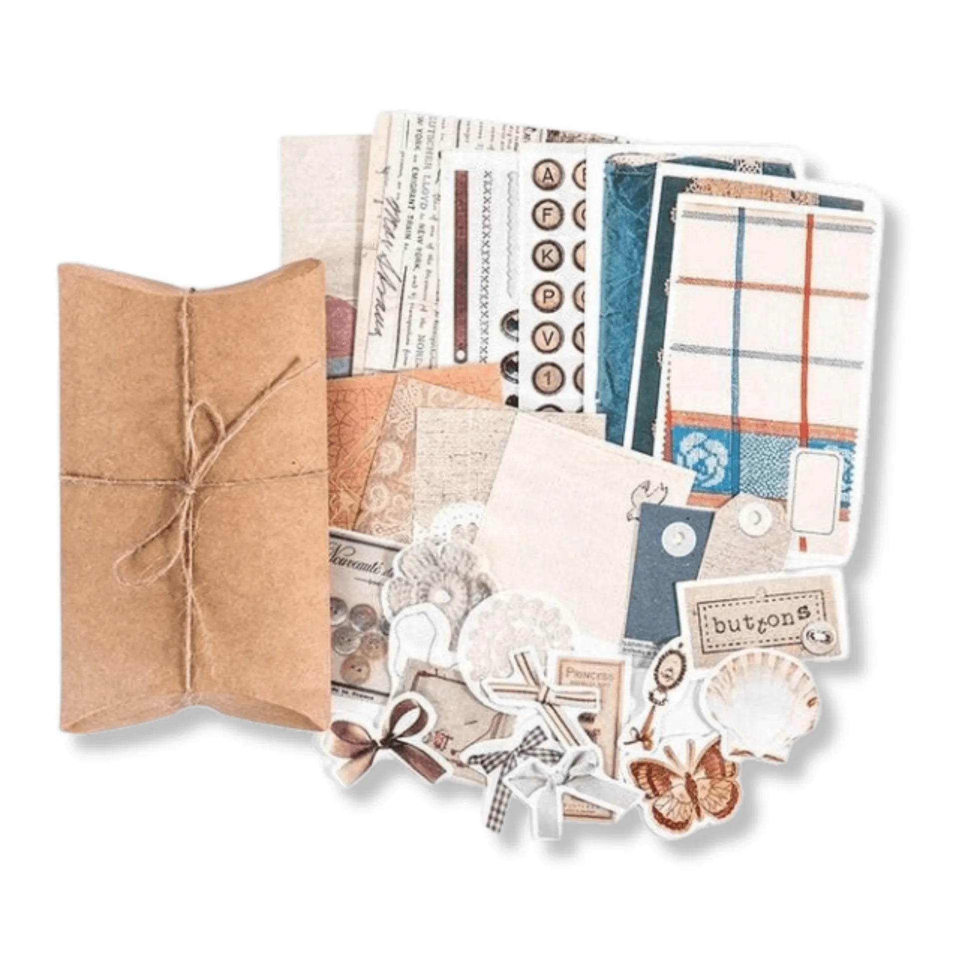 Vintage Charm Paper & Stickers Pack