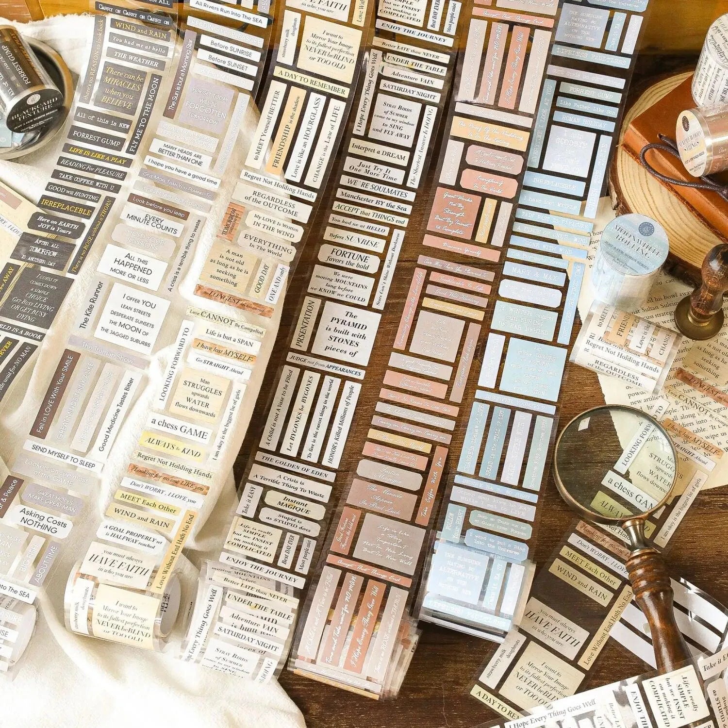 Vintage Quotes Washi Tape Rolls
