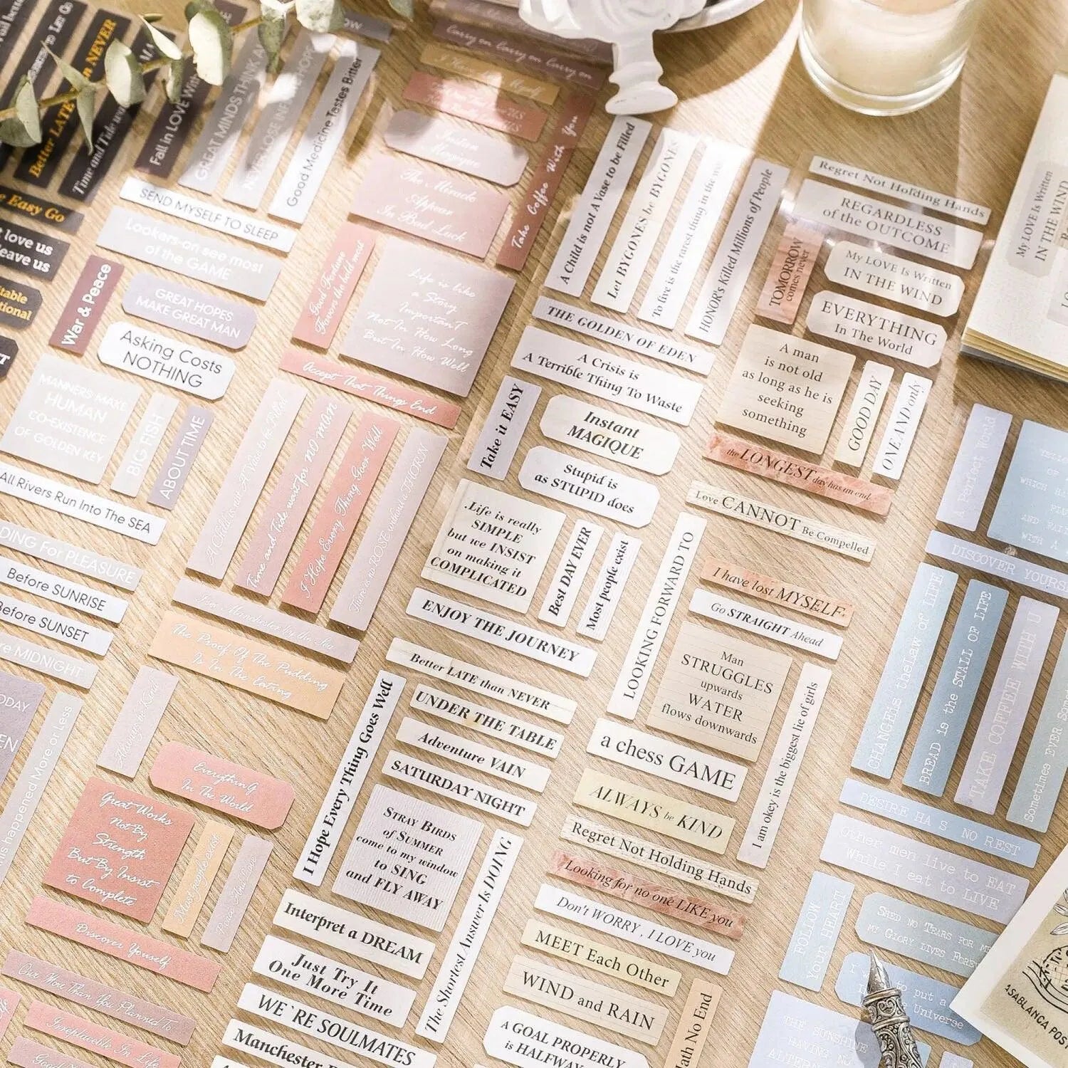 Vintage Quotes Washi Tape Rolls