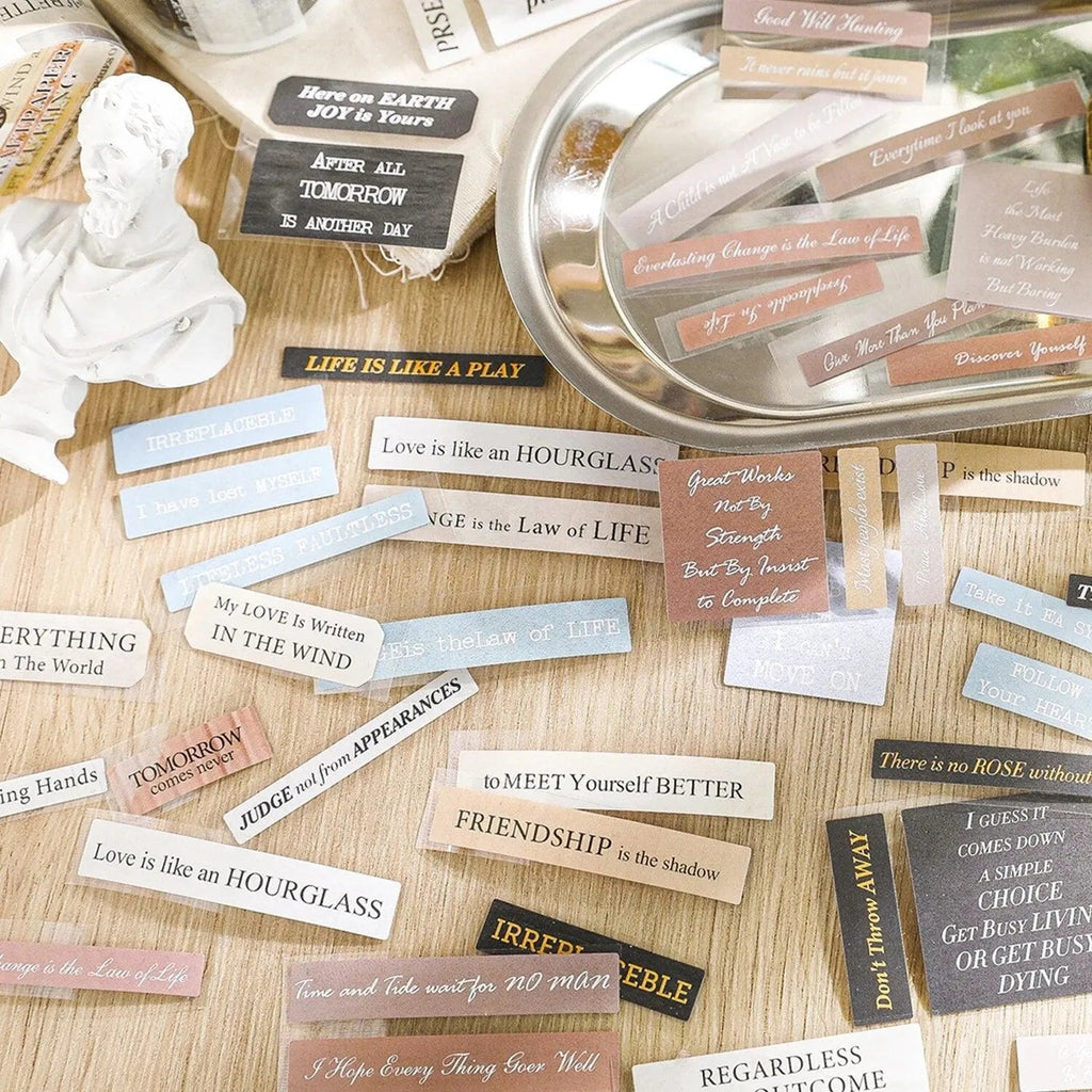 Vintage Quotes Washi Tape Rolls
