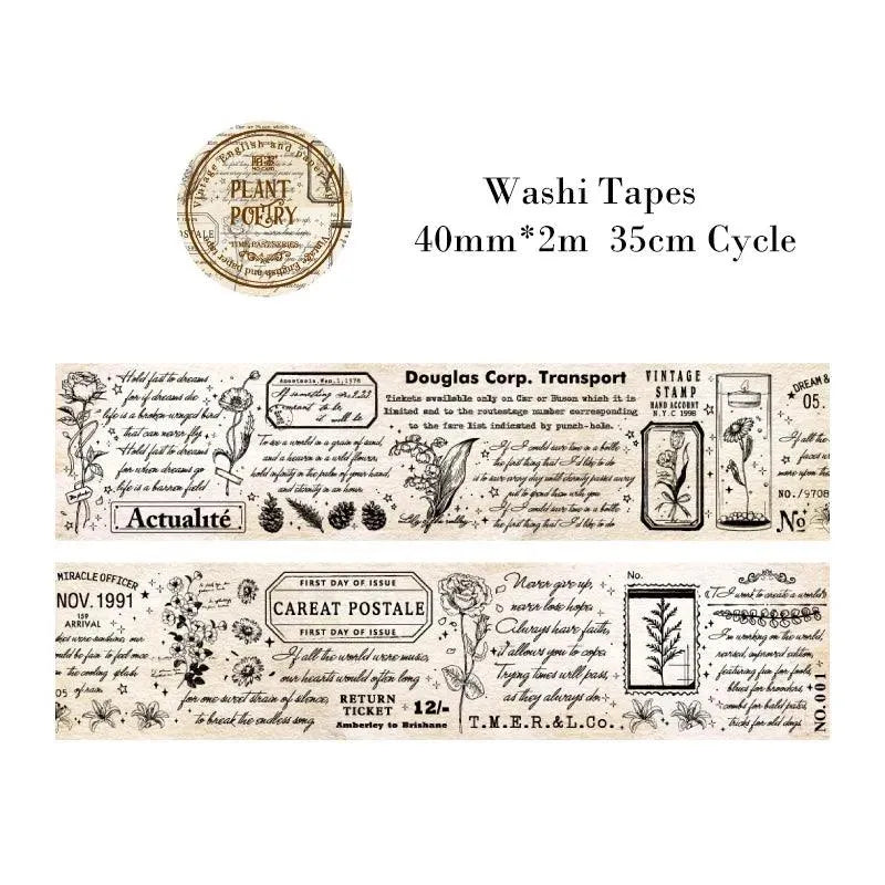 Timeless Nostalgia Washi Tape