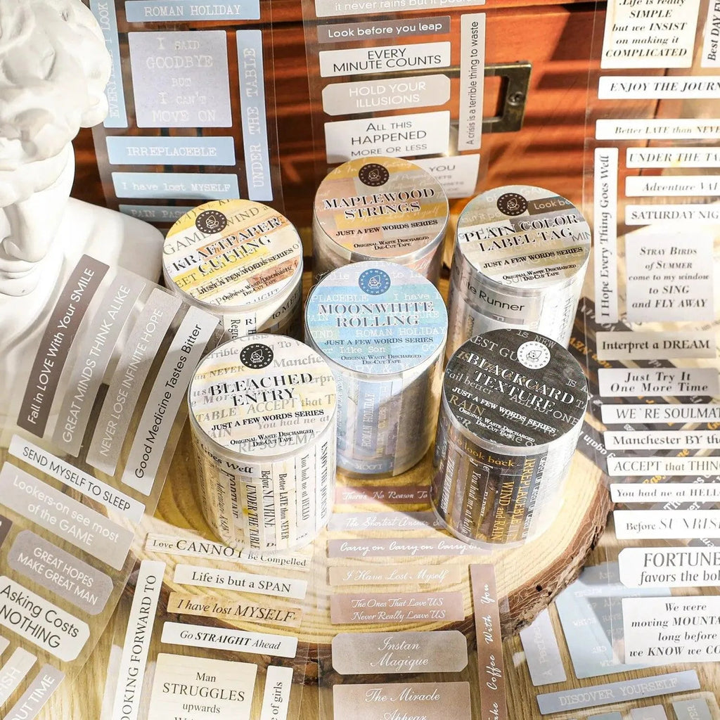 Vintage Quotes Washi Tape Rolls