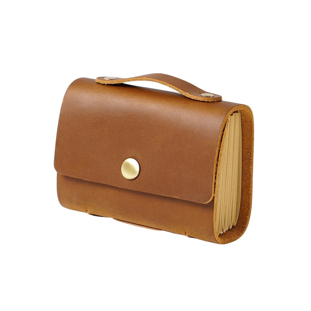 Leather Crafted Miniature Kraft Notebook