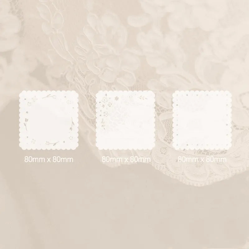 Lace-Cut Transparent Paper Sheets