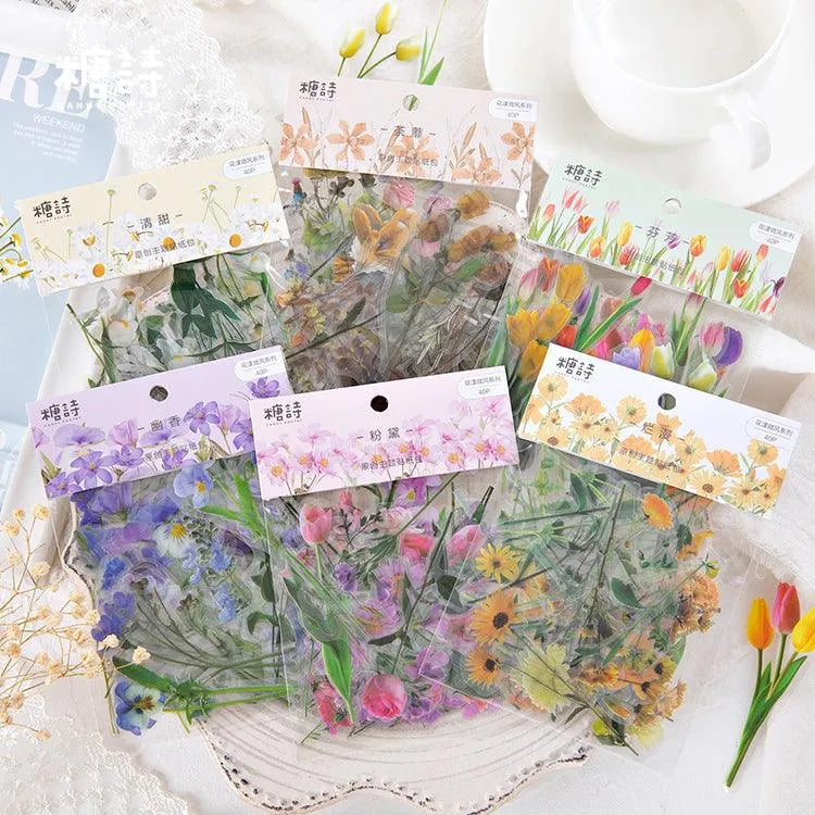 Blossom Dreams PET Floral Sticker Pack