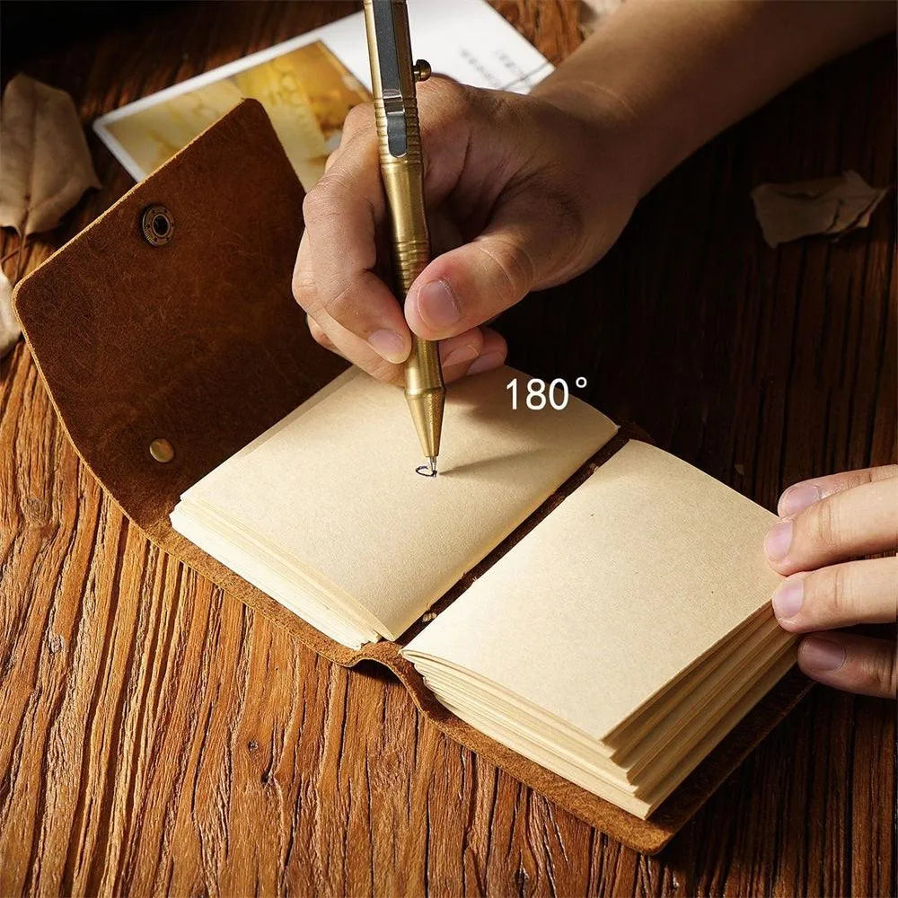 Leather Crafted Miniature Kraft Notebook