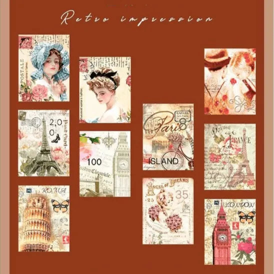 Vintage Stamp Washi Tape