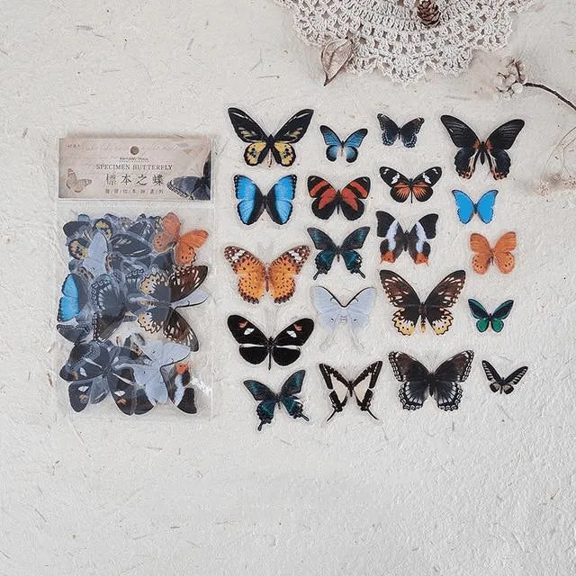 Butterfly & Dragonfly PET Stickers Pack