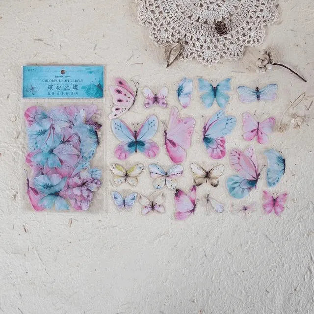 Butterfly & Dragonfly PET Stickers Pack