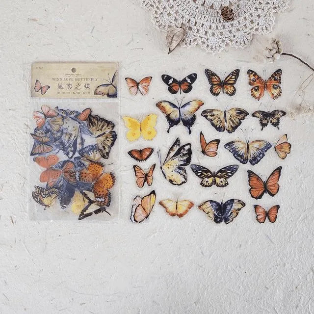 Butterfly & Dragonfly PET Stickers Pack