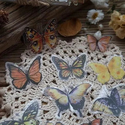 Butterfly & Dragonfly PET Stickers Pack