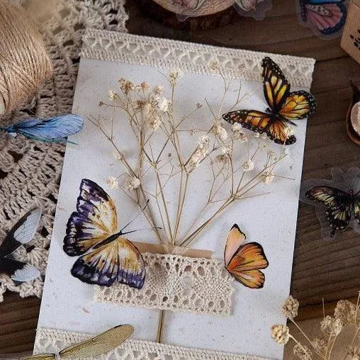 Butterfly & Dragonfly PET Stickers Pack