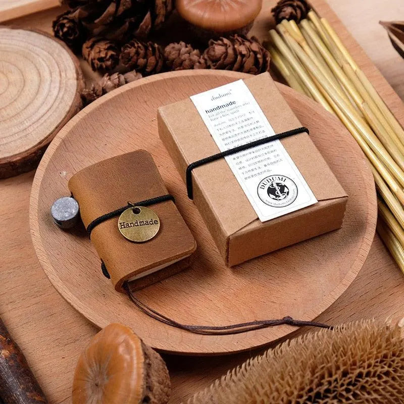 Handmade Leather Mini Notebook