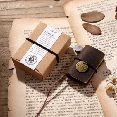 Handmade Leather Mini Notebook