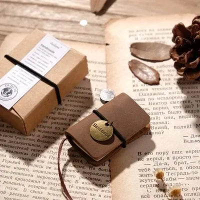 Handmade Leather Mini Notebook