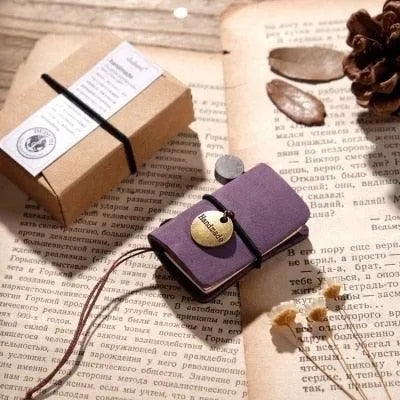 Handmade Leather Mini Notebook