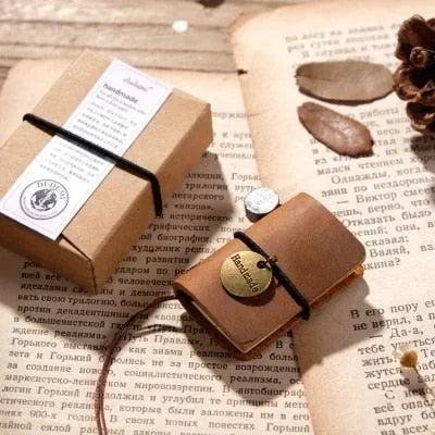 Handmade Leather Mini Notebook