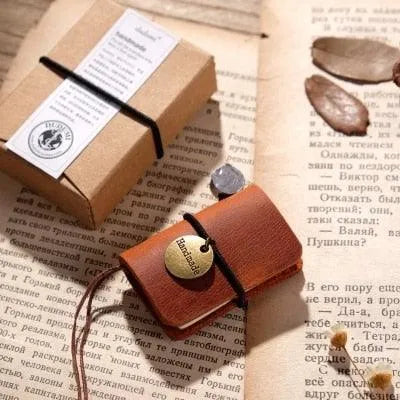 Handmade Leather Mini Notebook