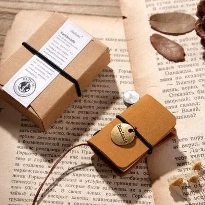 Handmade Leather Mini Notebook