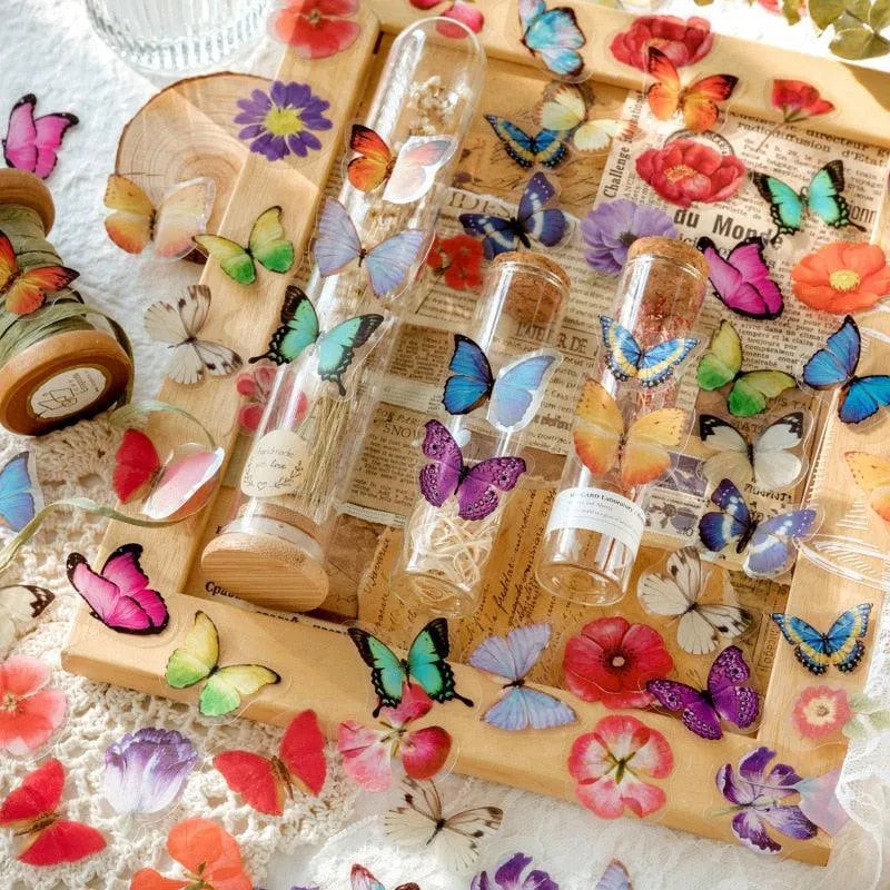 Enchanted Jar Stickers Pack - 35 Pcs Delightful PET Stickers