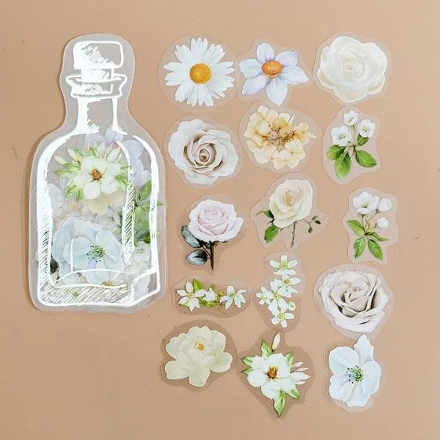 Enchanted Jar Stickers Pack - 35 Pcs Delightful PET Stickers