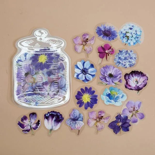 Enchanted Jar Stickers Pack - 35 Pcs Delightful PET Stickers